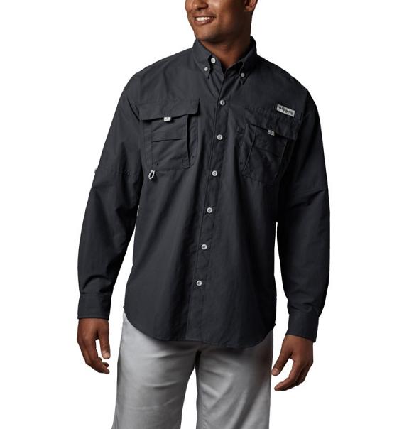 Columbia PFG Bahama II Fishing Shirts Men Black USA (US1717281)